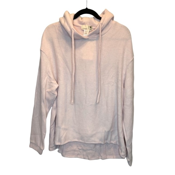 Everleigh Cozy Hoodie in Light Pink Size XL NWT Soft Brushed French Terry - Picture 2 of 6